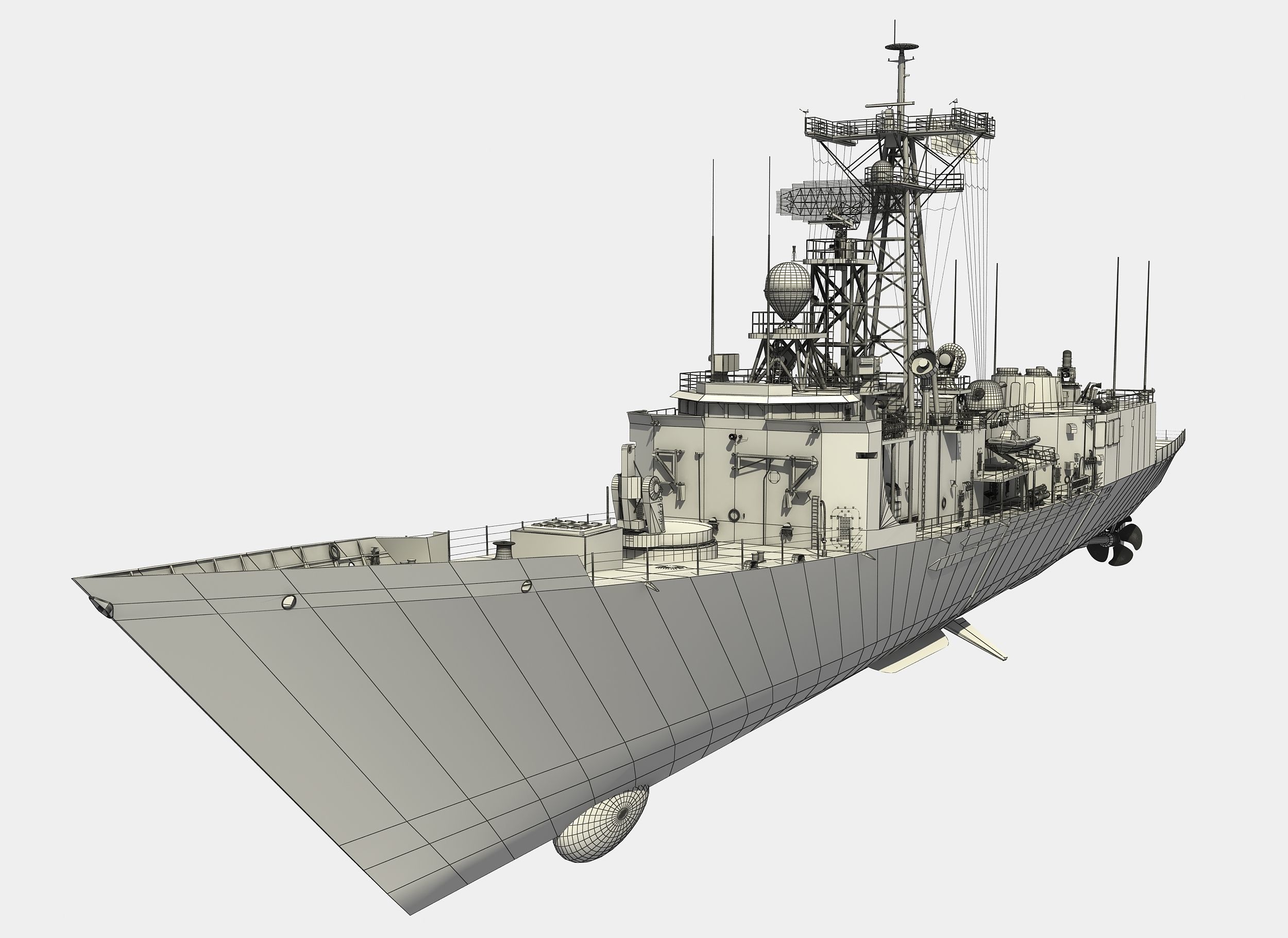 HMAS ADELAIDE AUSTRALIAN PERRY CLASS FRIGATE1 3D model_9