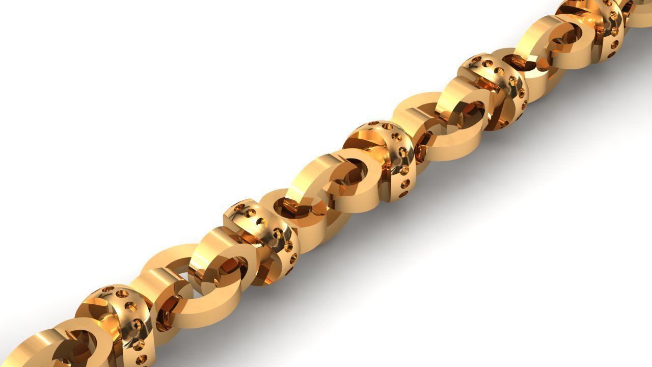 Eslabon para cadenas chain link E2016-7 3D print model 3D print model_2