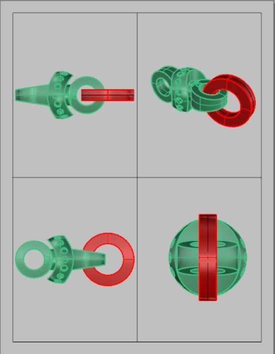 Eslabon para cadenas chain link E2016-7 3D print model 3D print model_6