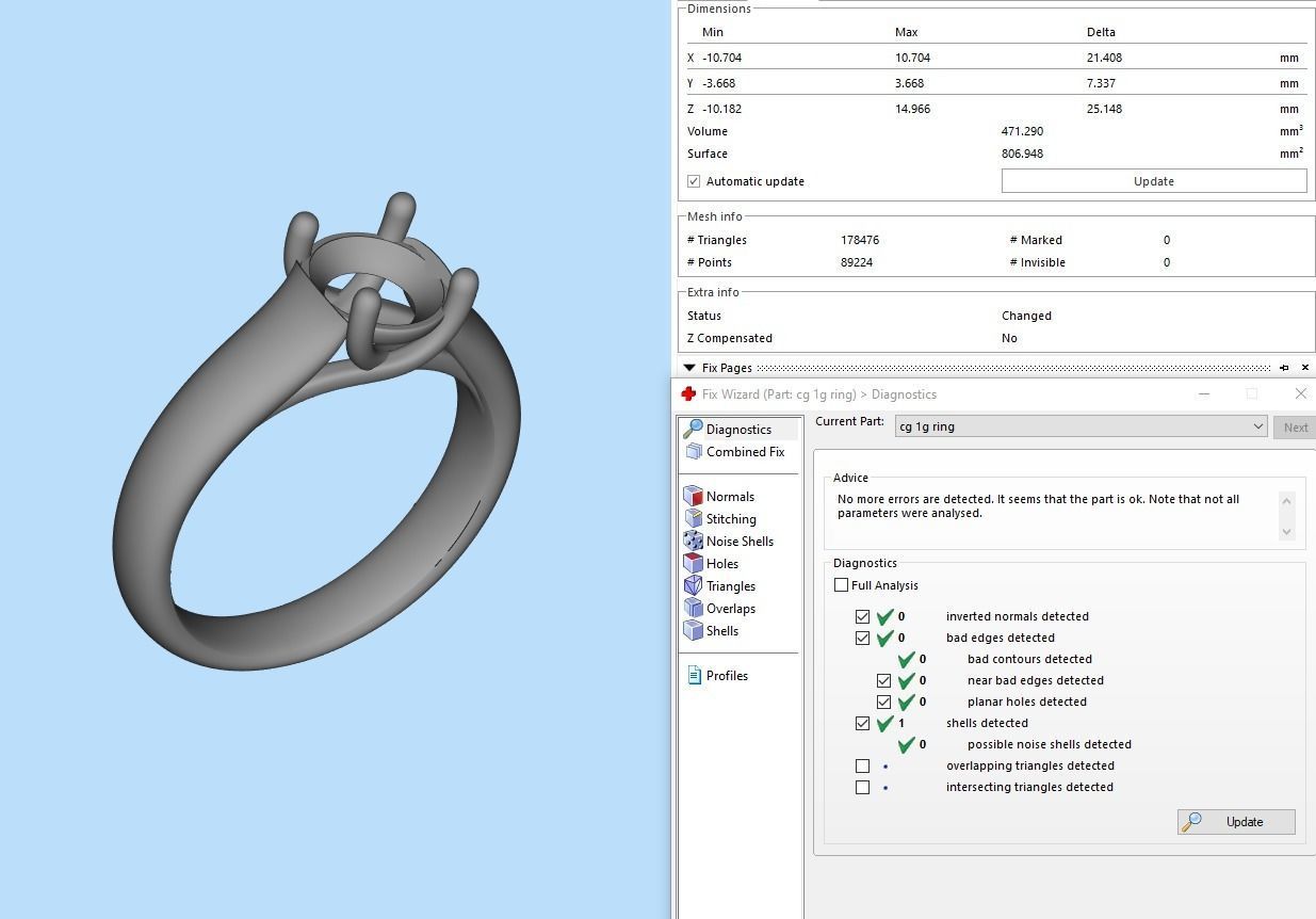 Wide Brilliant Ring 3D print model_10