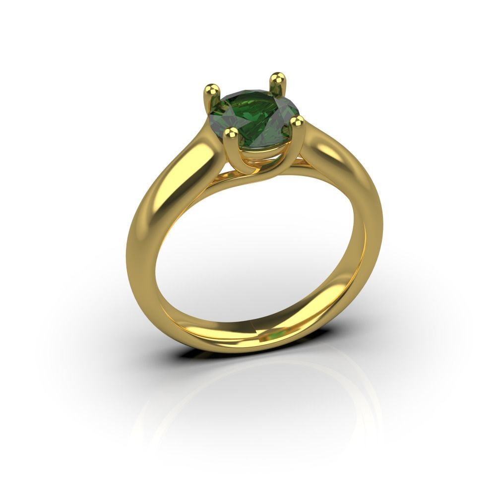 Wide Brilliant Ring 3D print model_8