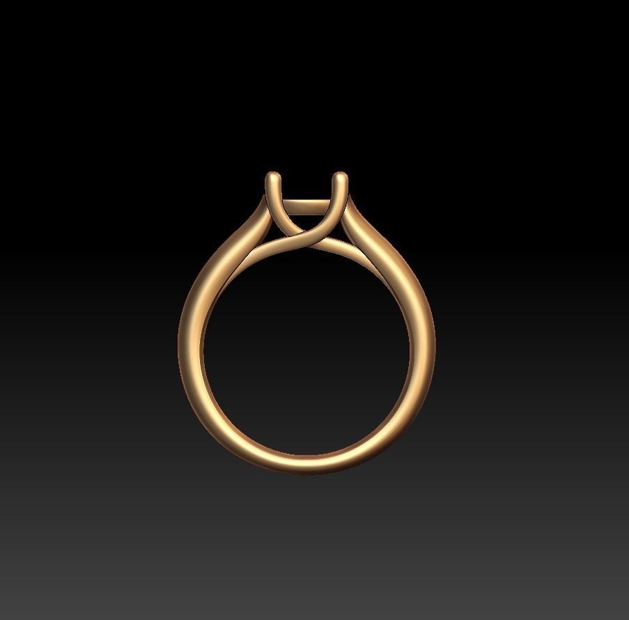 Wide Brilliant Ring 3D print model_16