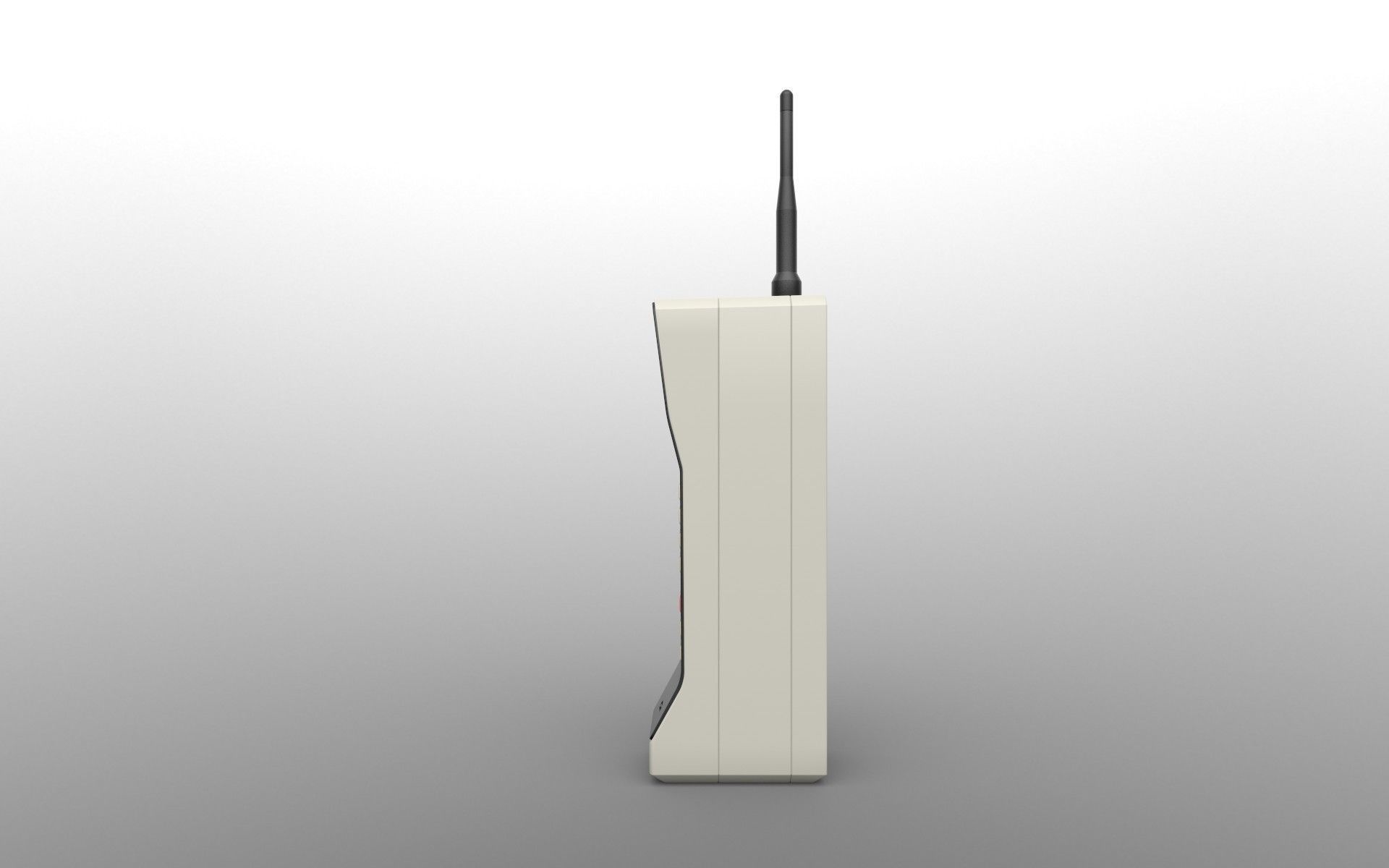Motorola DynaTAC 8000x Low-poly 3D model_8