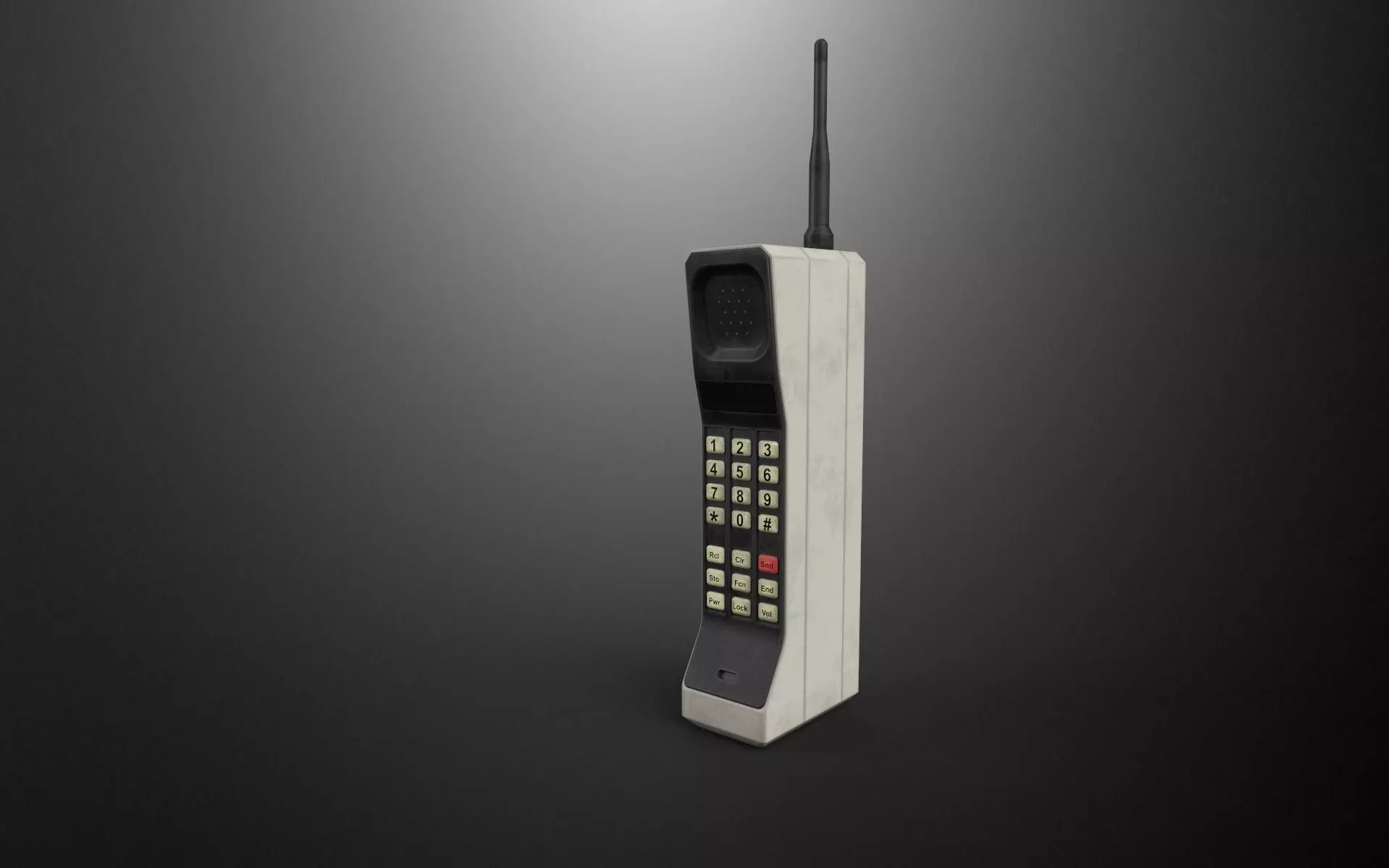 Motorola DynaTAC 8000x Low-poly 3D model_0