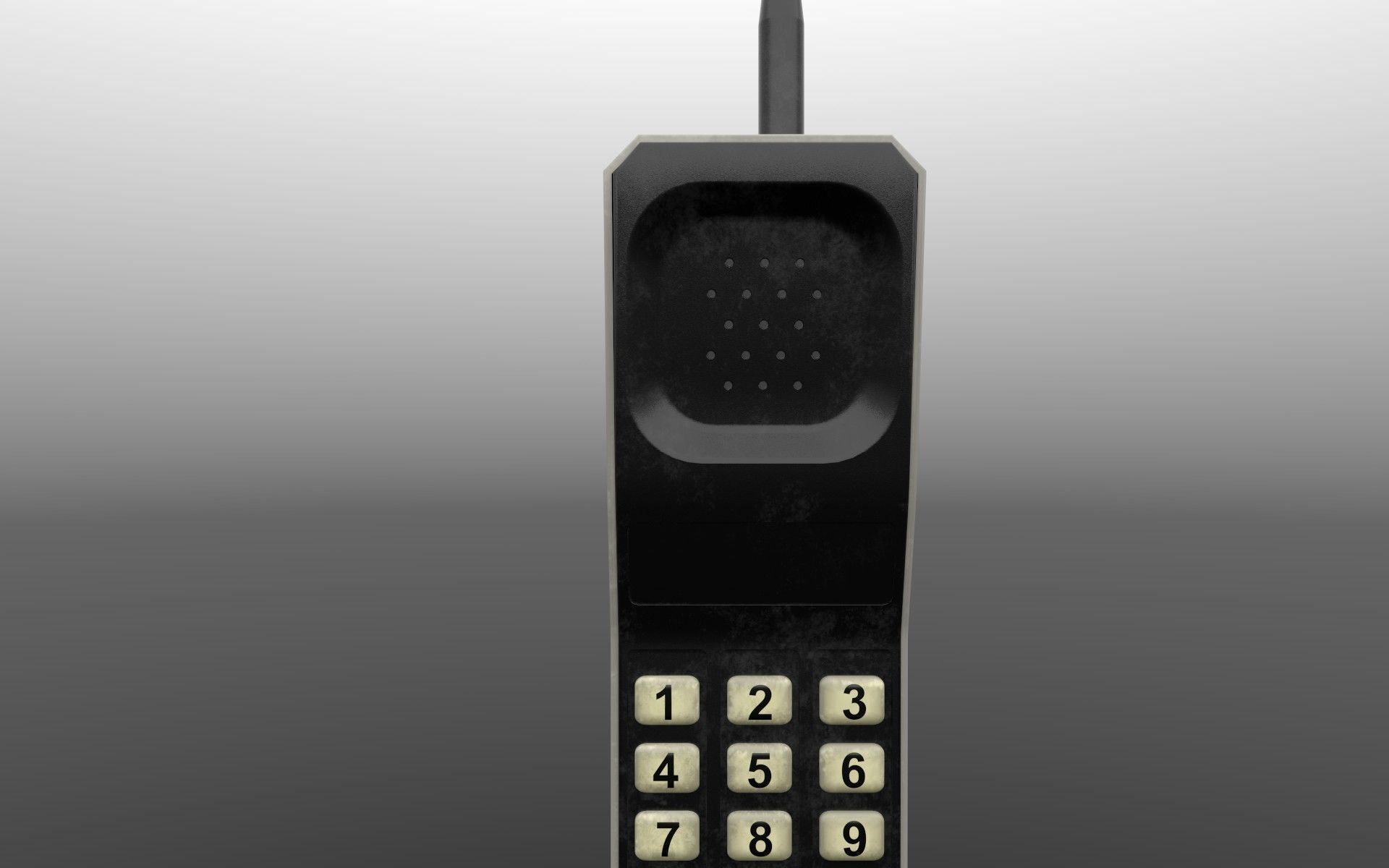 Motorola DynaTAC 8000x Low-poly 3D model_2