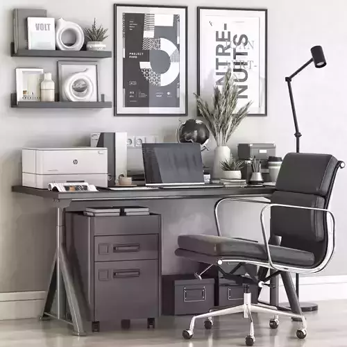 Office workplace 85 3D model