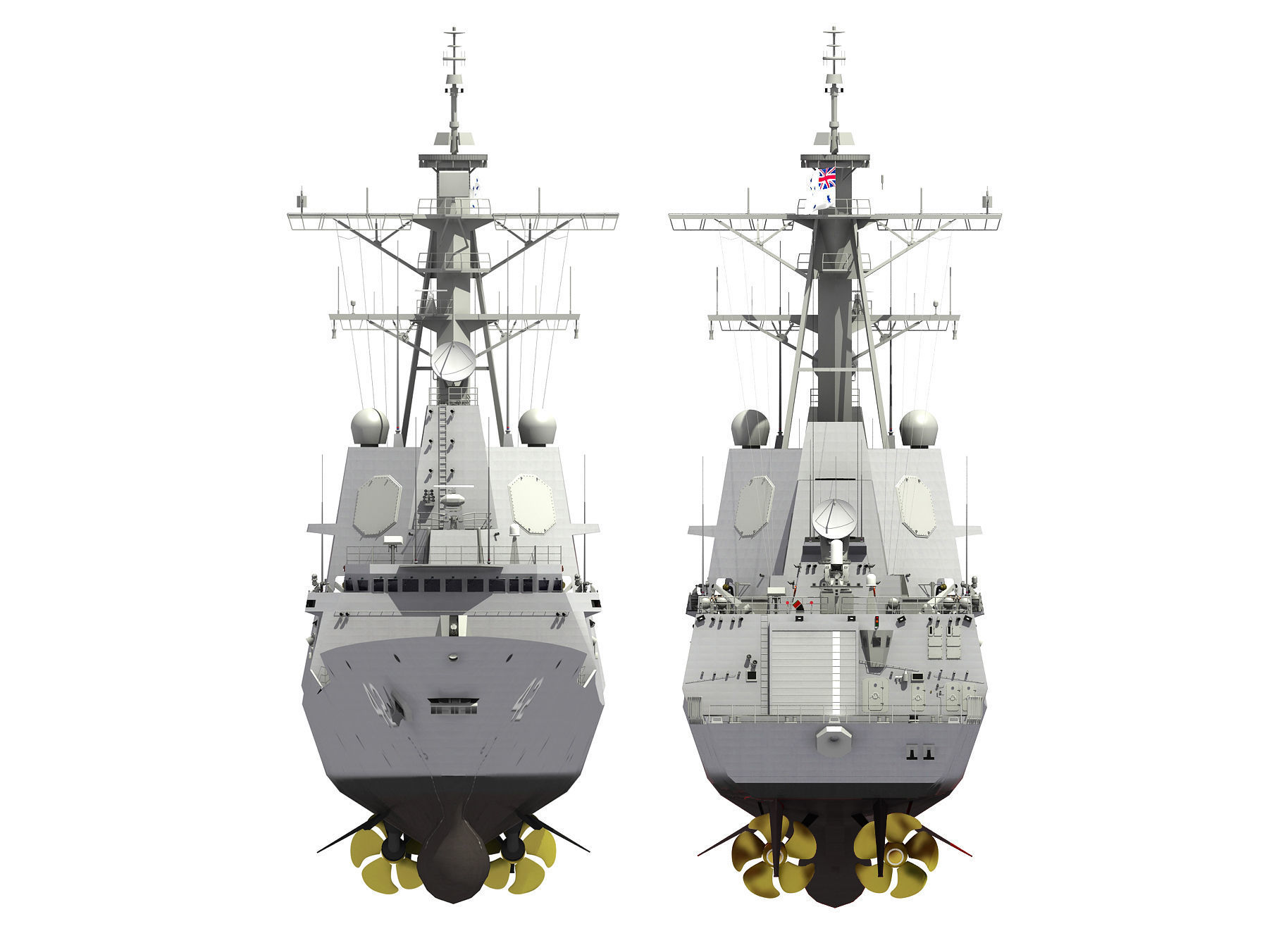 HMAS SYDNEY - HOBART CLASS DESTROYER 3D model_26