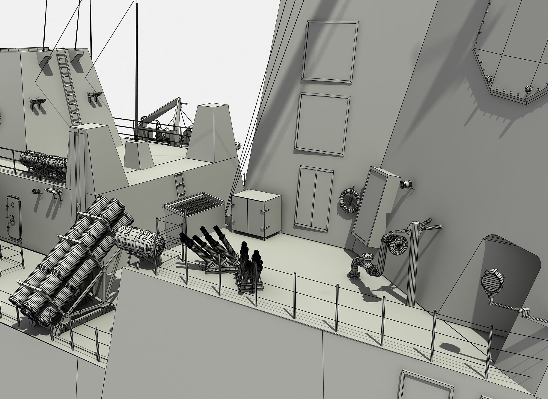 HMAS SYDNEY - HOBART CLASS DESTROYER 3D model_28