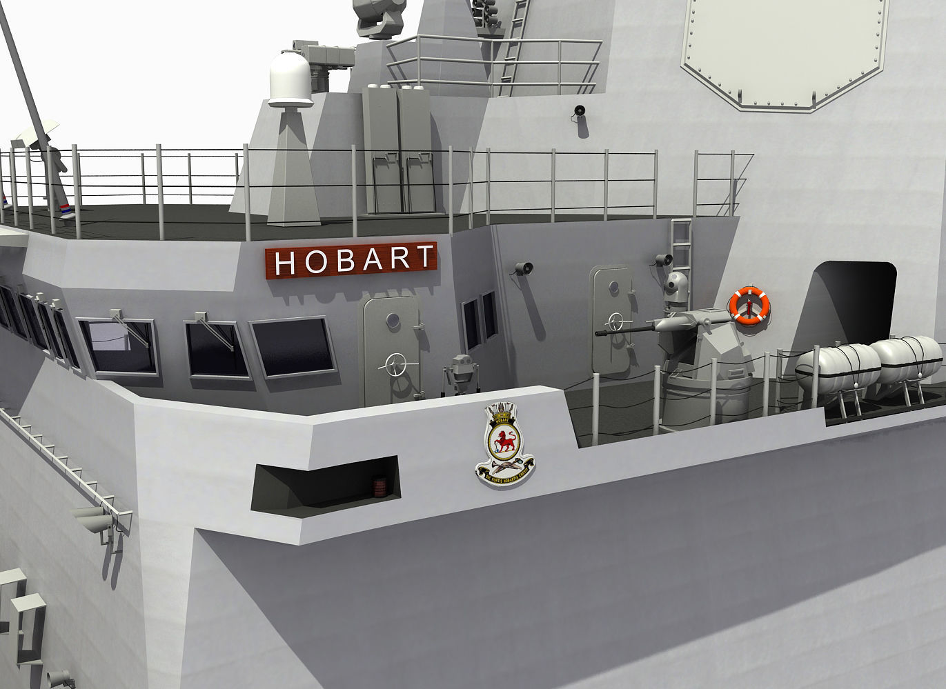 HMAS SYDNEY - HOBART CLASS DESTROYER 3D model_21