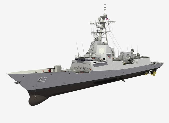 HMAS SYDNEY - HOBART CLASS DESTROYER 3D model