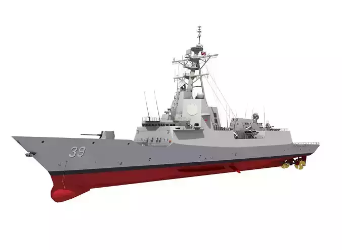 AUSTRALIAN HOBART CLASS DESTROYER 3D model