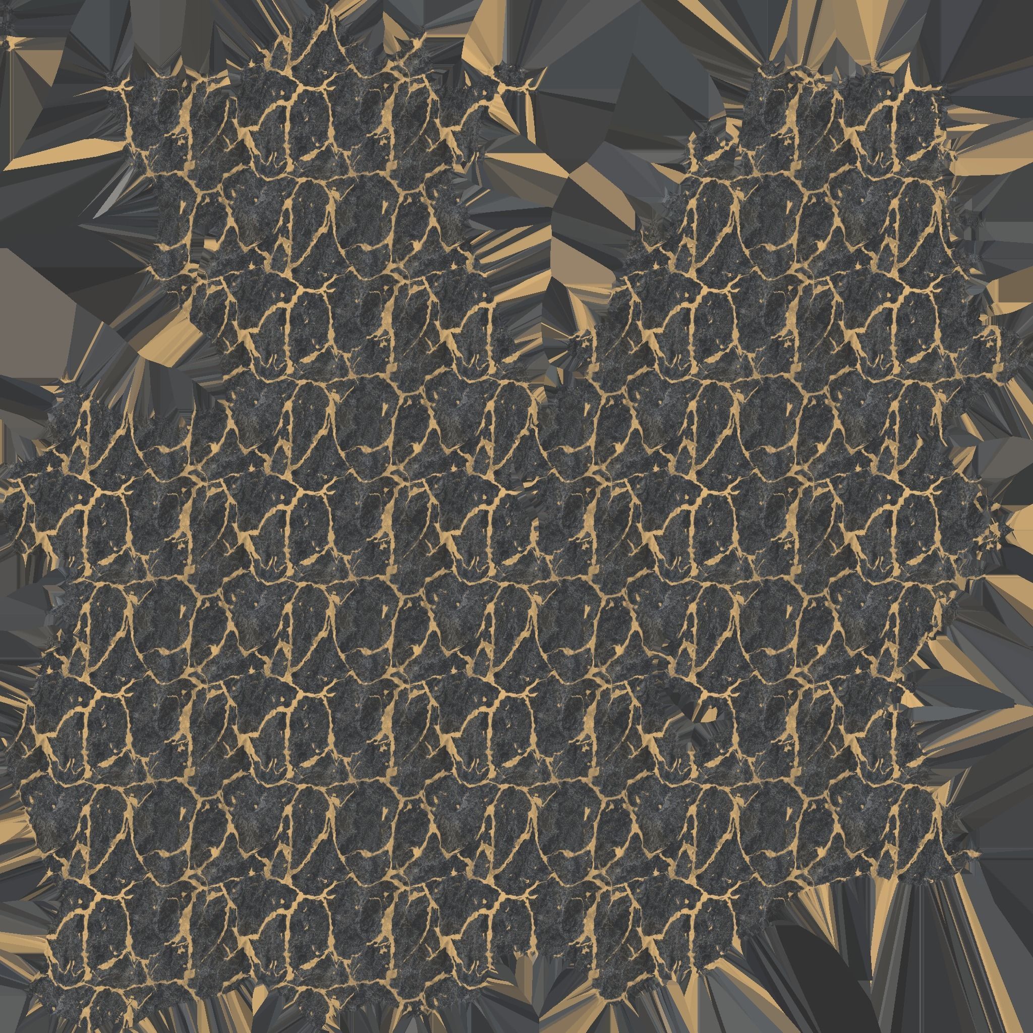 Lion Statue Head up roaring 3D model_4