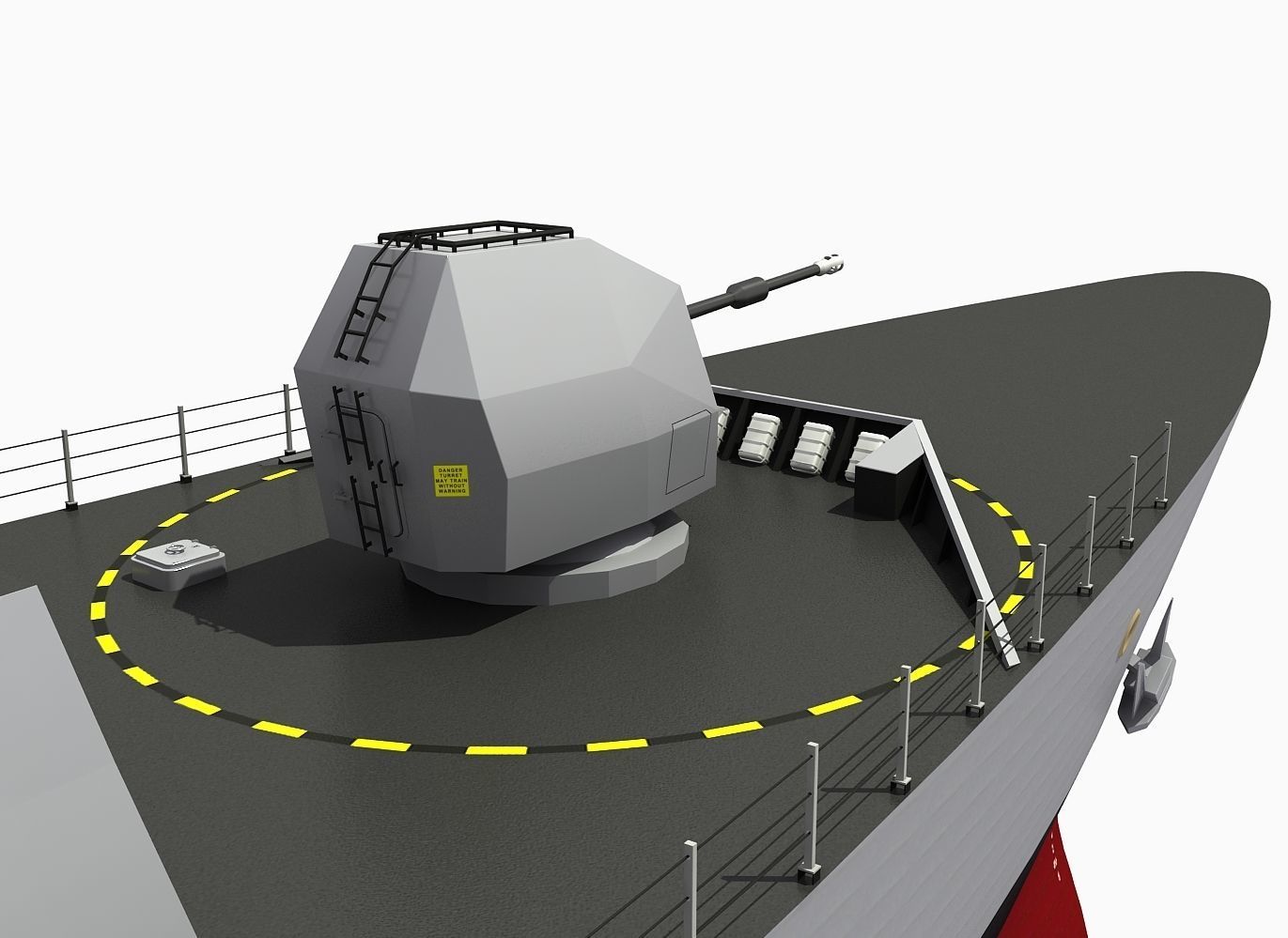 TYPE-45 DESTROYER HMS DIAMOND 3D model_7