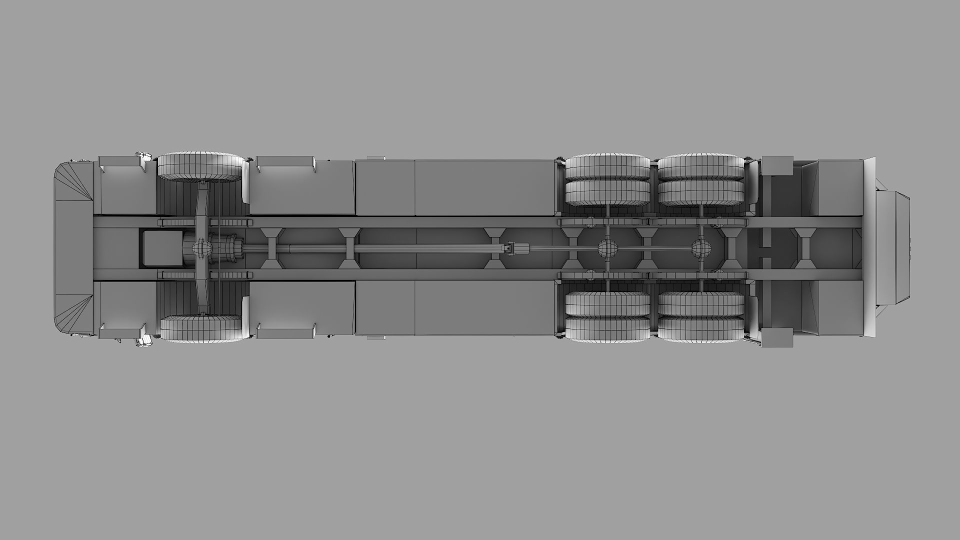 Fire Truck FDNY Ladder with Interior Low-poly 3D model_40