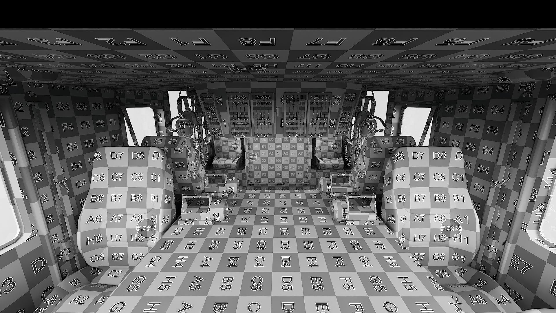 Fire Truck FDNY Ladder with Interior Low-poly 3D model_45