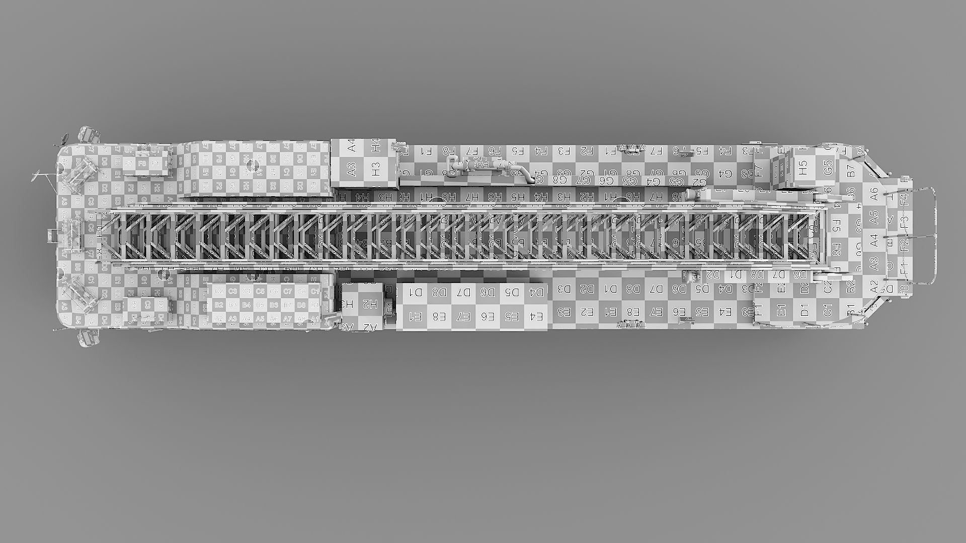 Fire Truck FDNY Ladder with Interior Low-poly 3D model_46