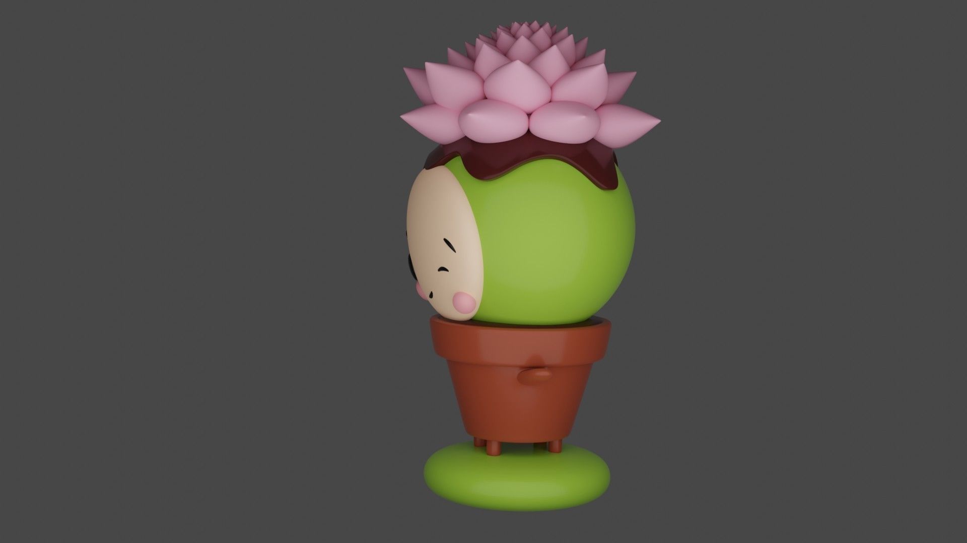 cactus 3D print model_3