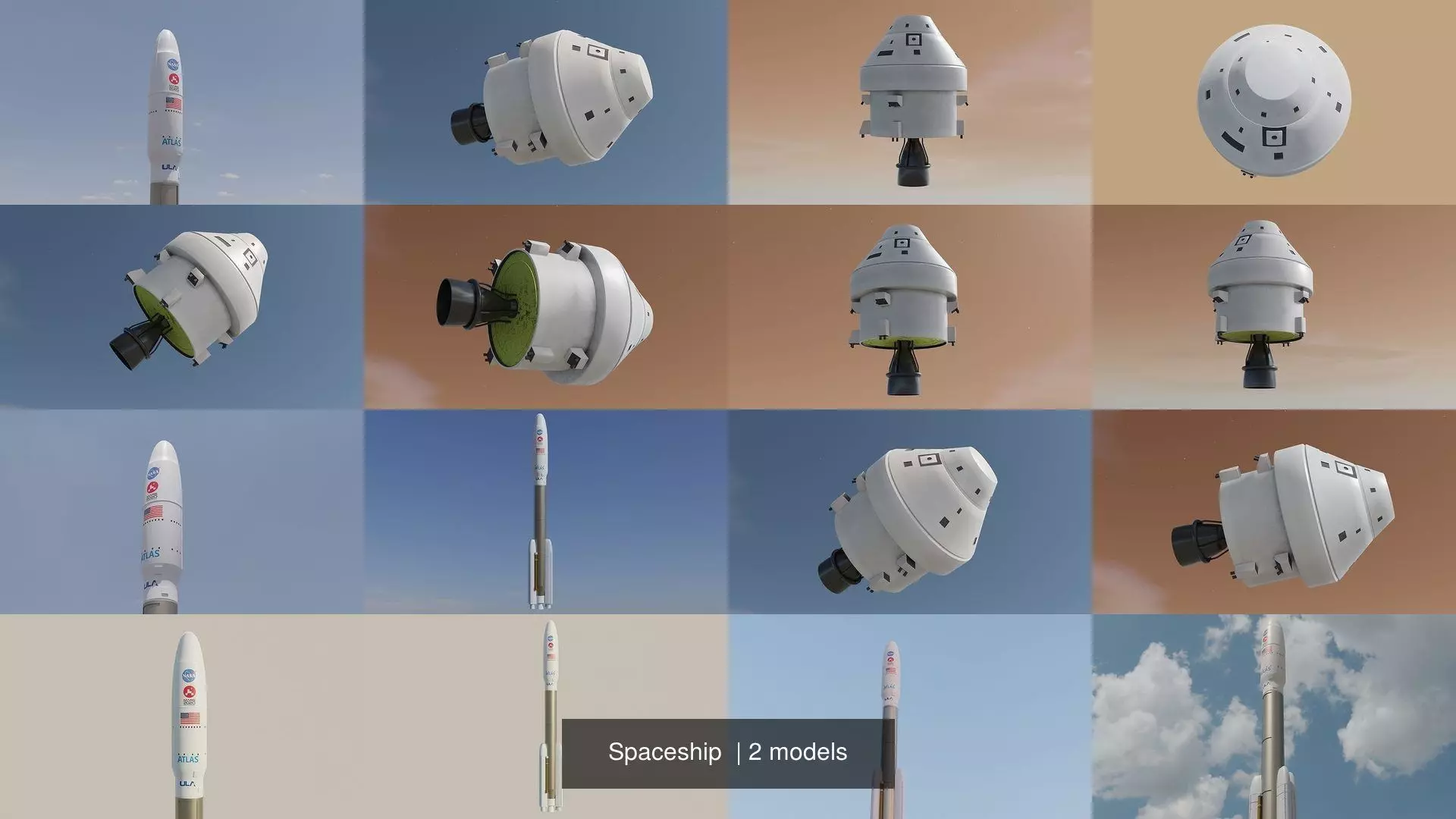 Spaceship 3D Model Collection_1