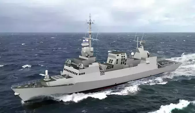 SAAR-5 ISRAELI EILAT CLASS CORVETTE 3D model