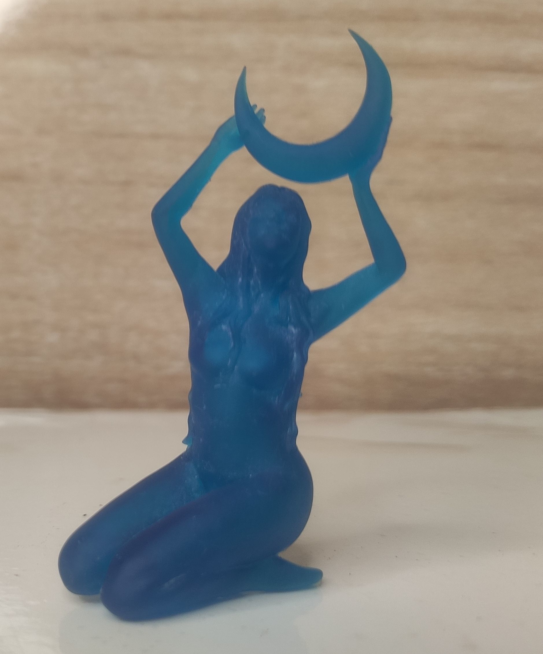 Moon Godness Girl 3D print model_7