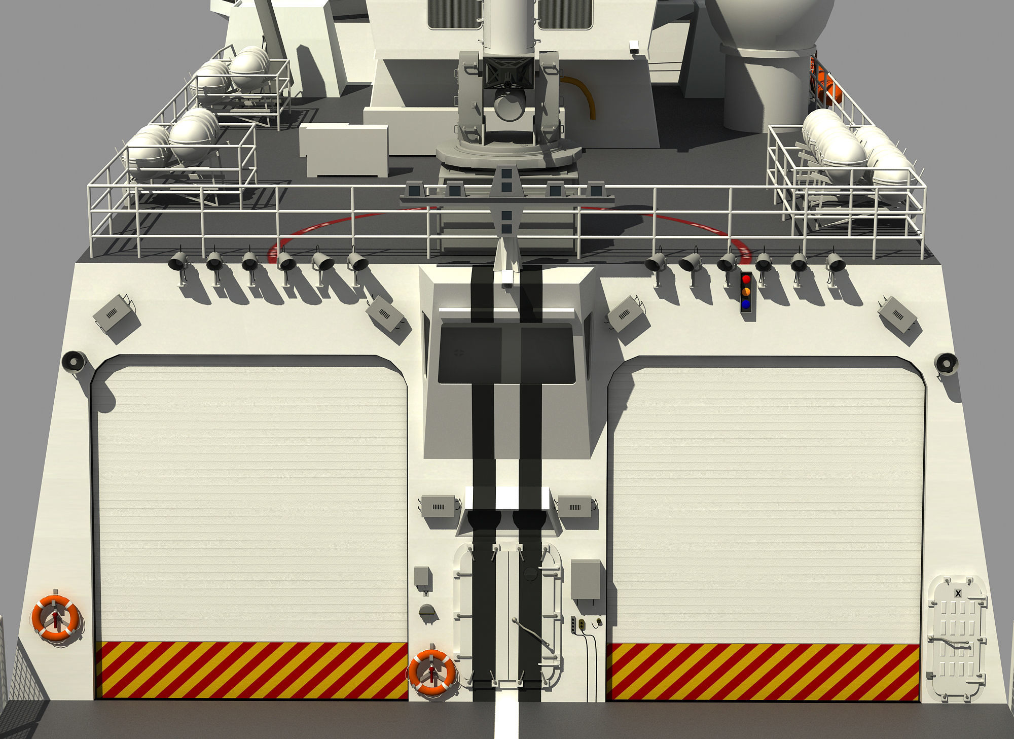 USCGC BERTHOLF US COAST GUARD CUTTER 3D model_9