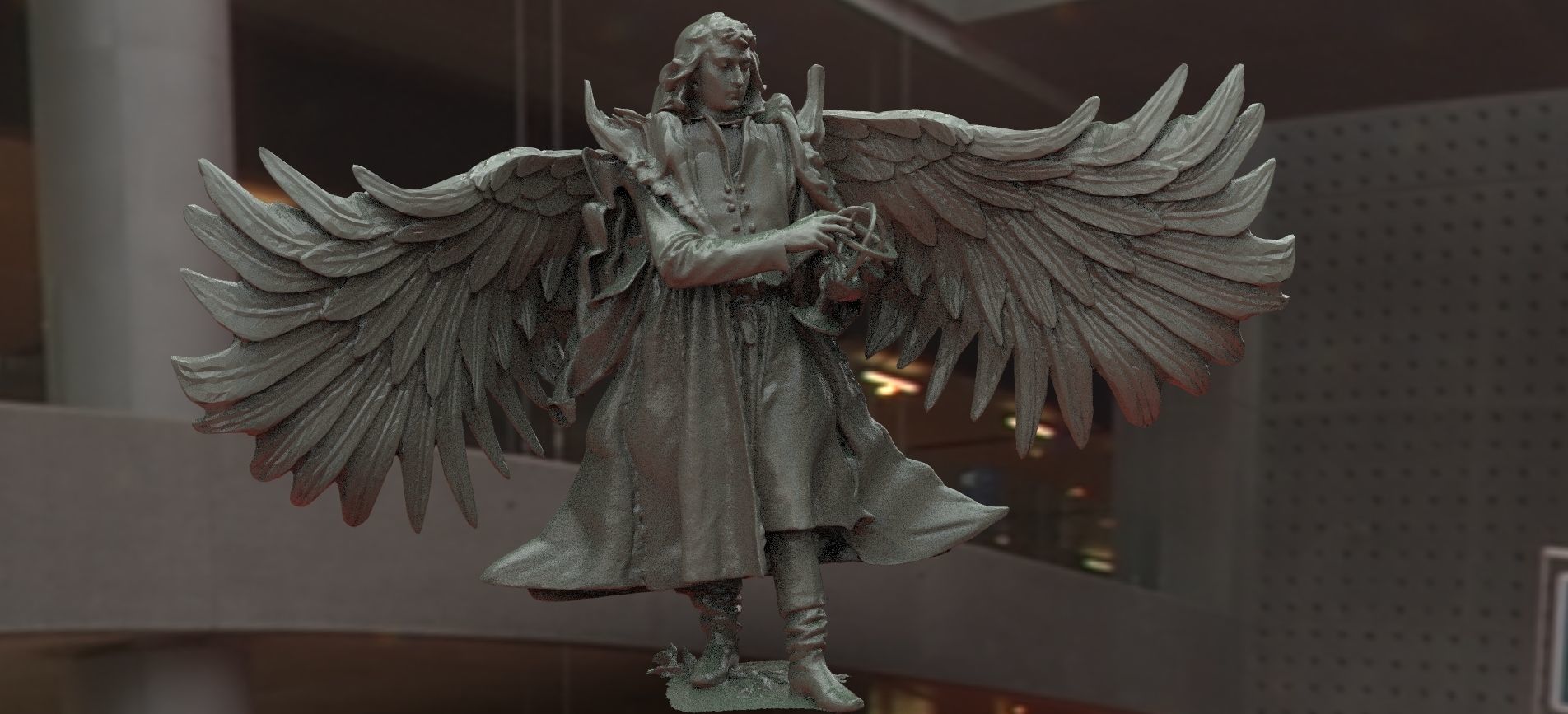 Fallen Angel Lucifer Modern  3D model_2