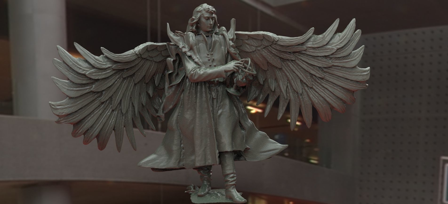 Fallen Angel Lucifer Modern  3D model_3