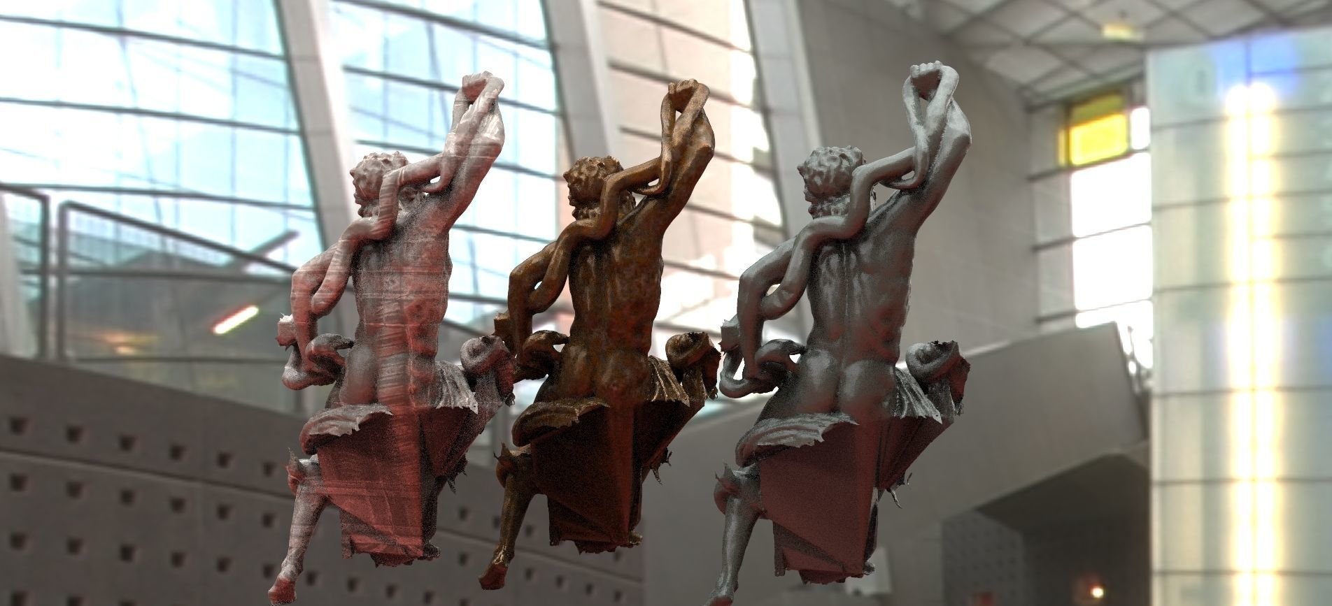 Ancient Greek Statue 3D model_1