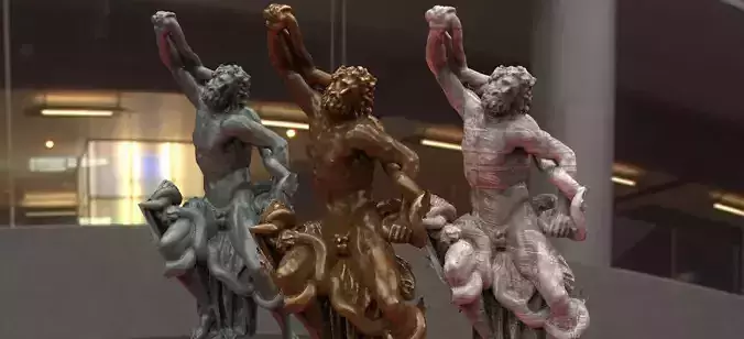 Ancient Greek Statue 3D model