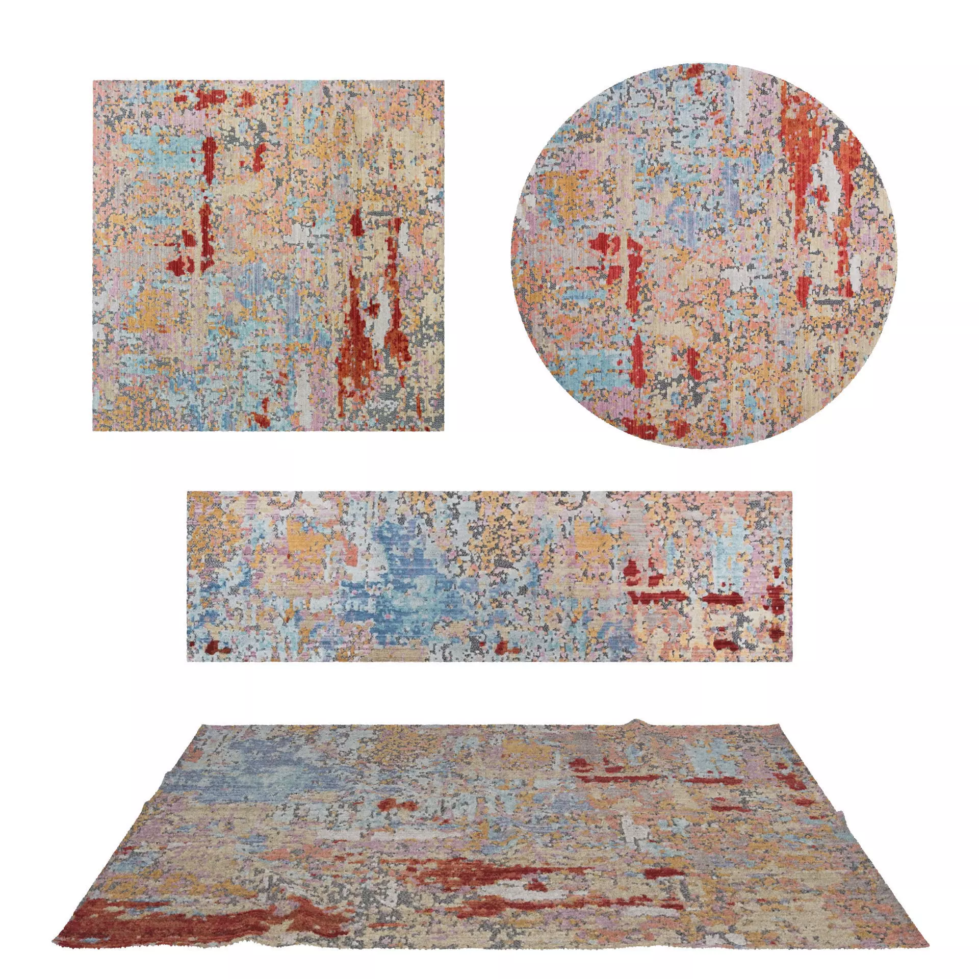 Rugs No 375 Low-poly 3D model_0