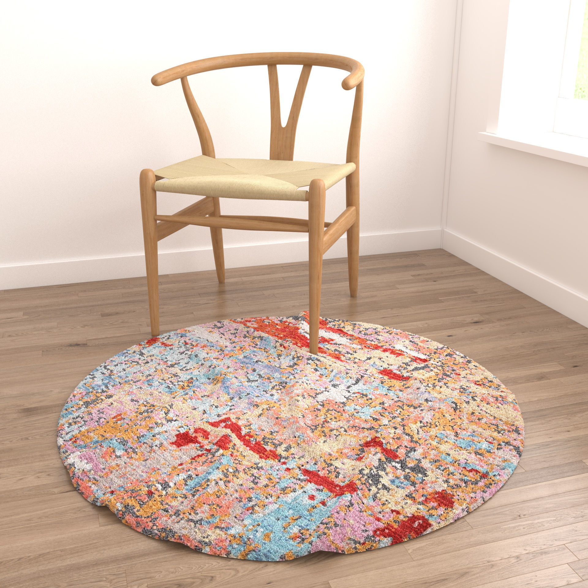 Rugs No 375 Low-poly 3D model_3