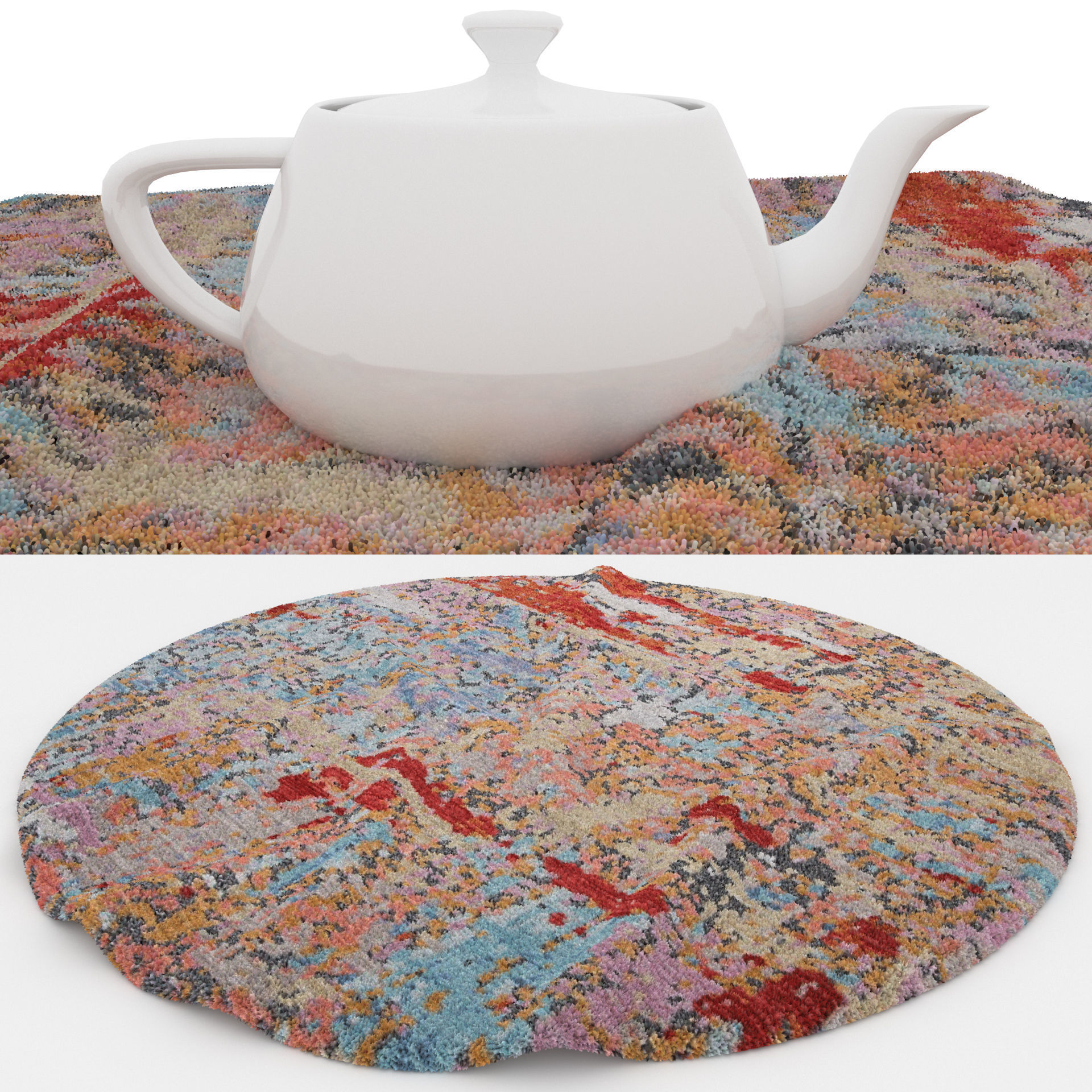 Rugs No 375 Low-poly 3D model_1