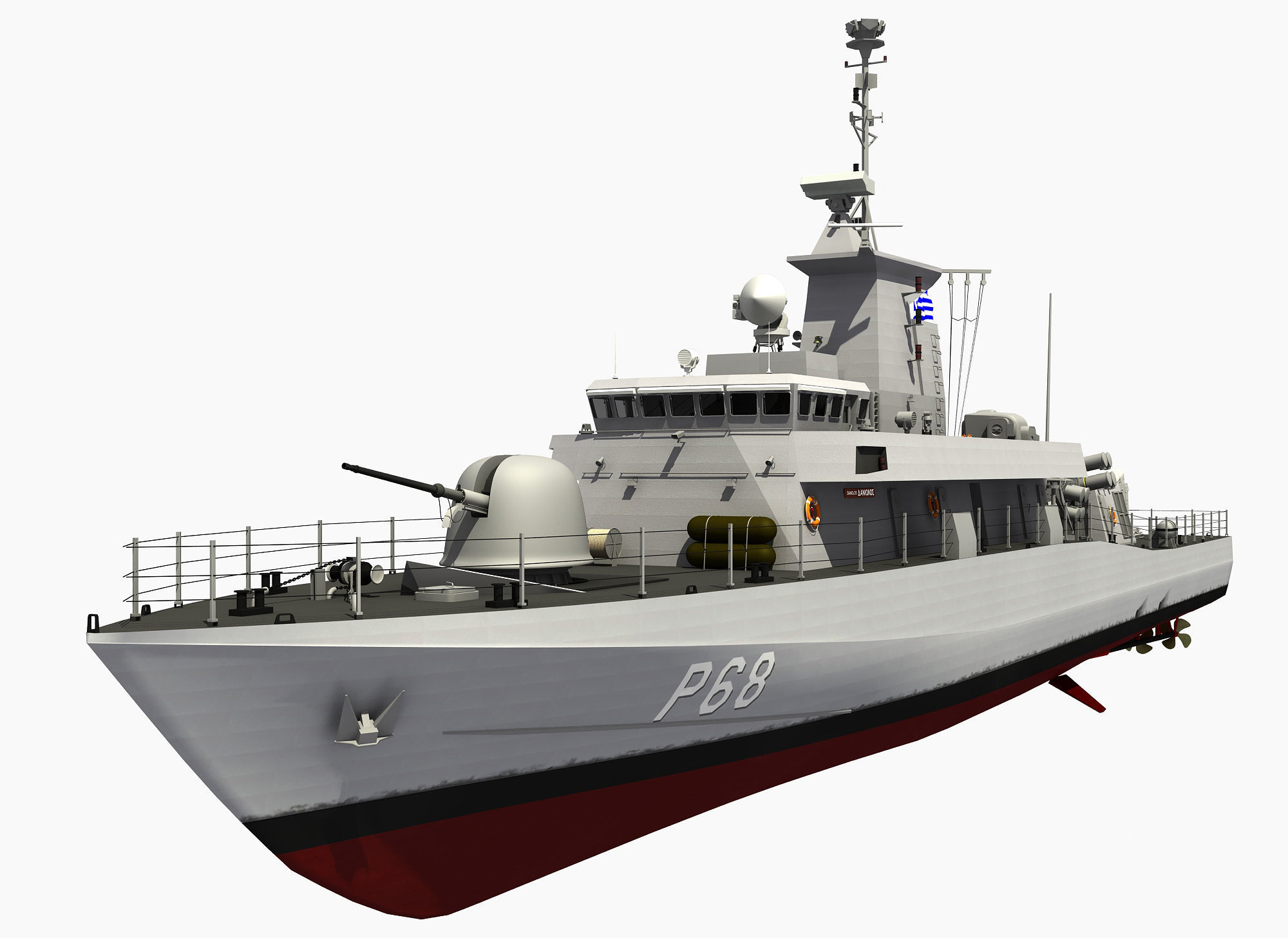 SUPERVITA ROUSSEN CLASS FAST ATTACK CRAFT HS DANIOLOS 3D model_2