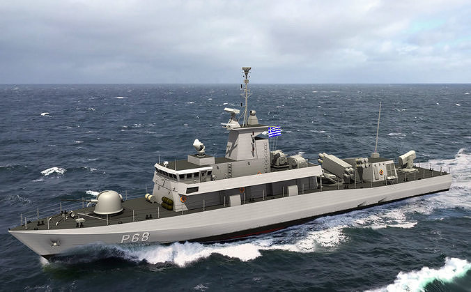 SUPERVITA ROUSSEN CLASS FAST ATTACK CRAFT HS DANIOLOS 3D model