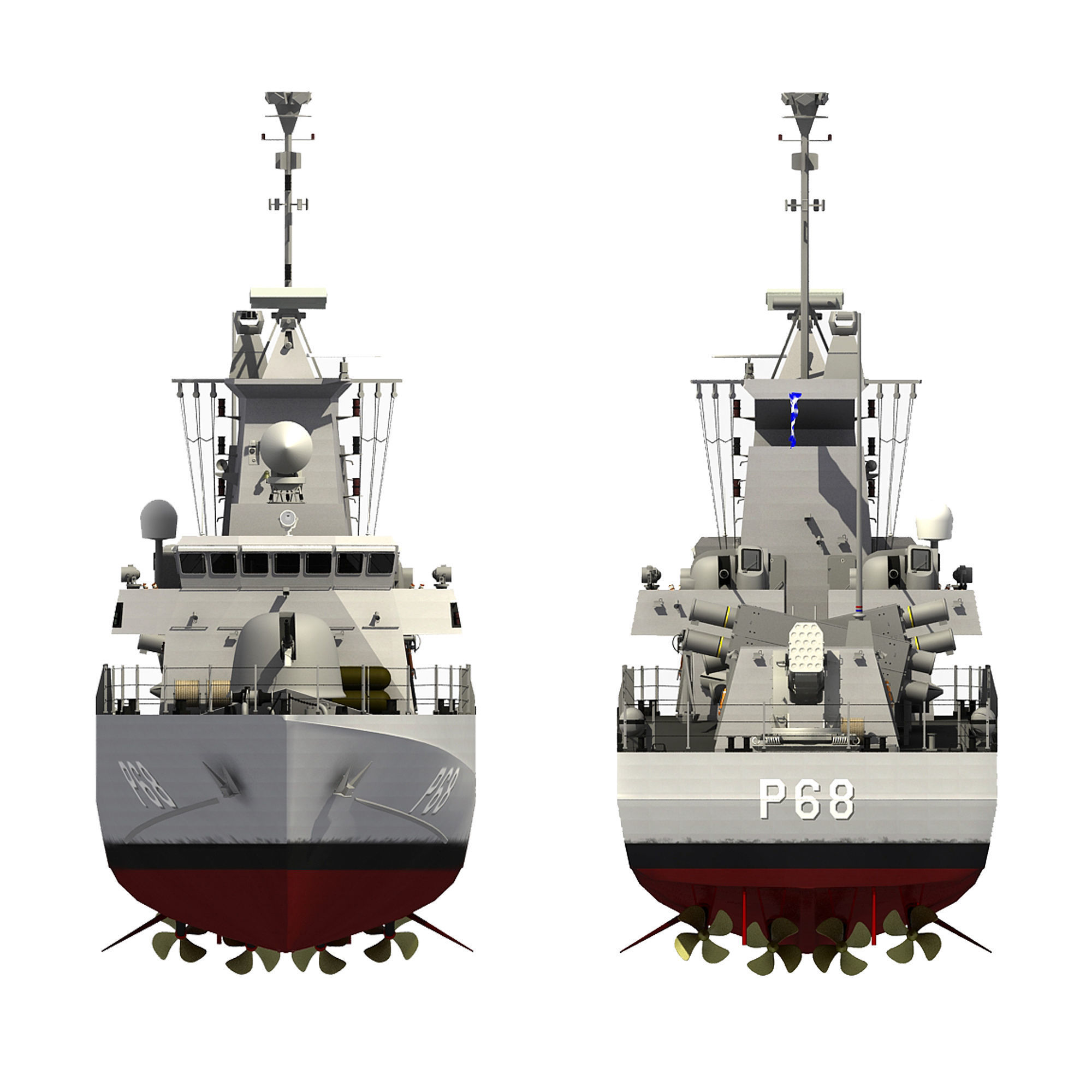 SUPERVITA ROUSSEN CLASS FAST ATTACK CRAFT HS DANIOLOS 3D model_18