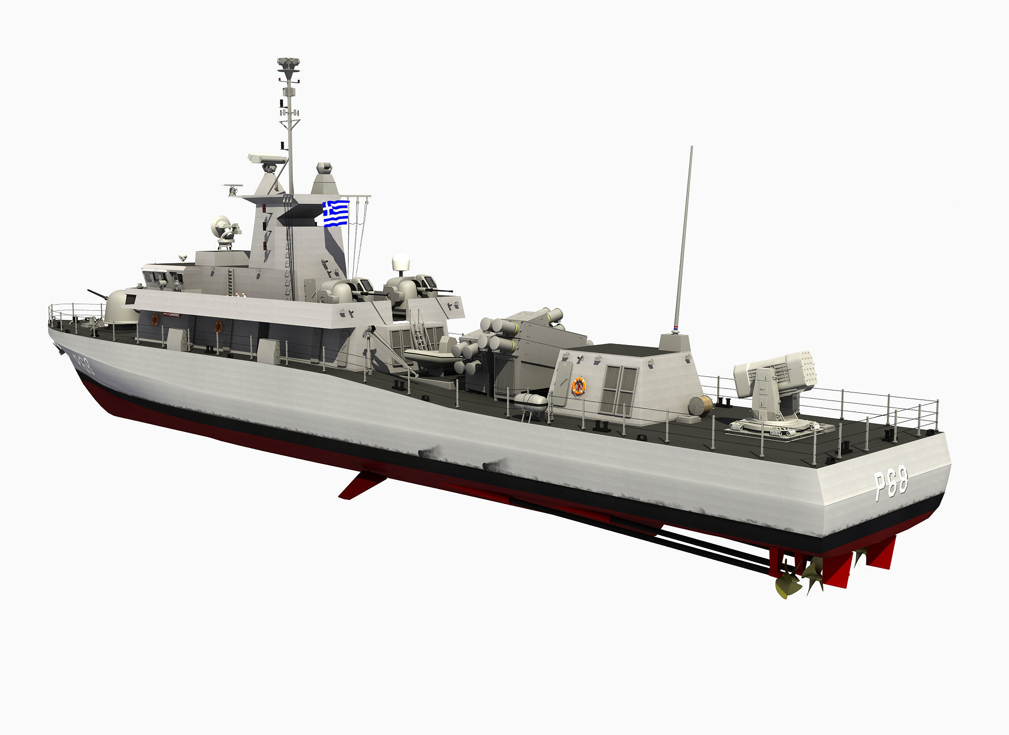 SUPERVITA ROUSSEN CLASS FAST ATTACK CRAFT HS DANIOLOS 3D model_11