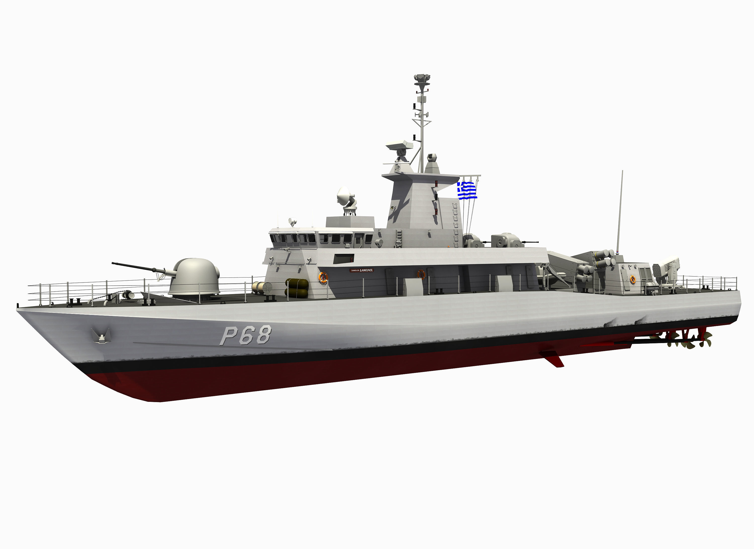 SUPERVITA ROUSSEN CLASS FAST ATTACK CRAFT HS DANIOLOS 3D model_1