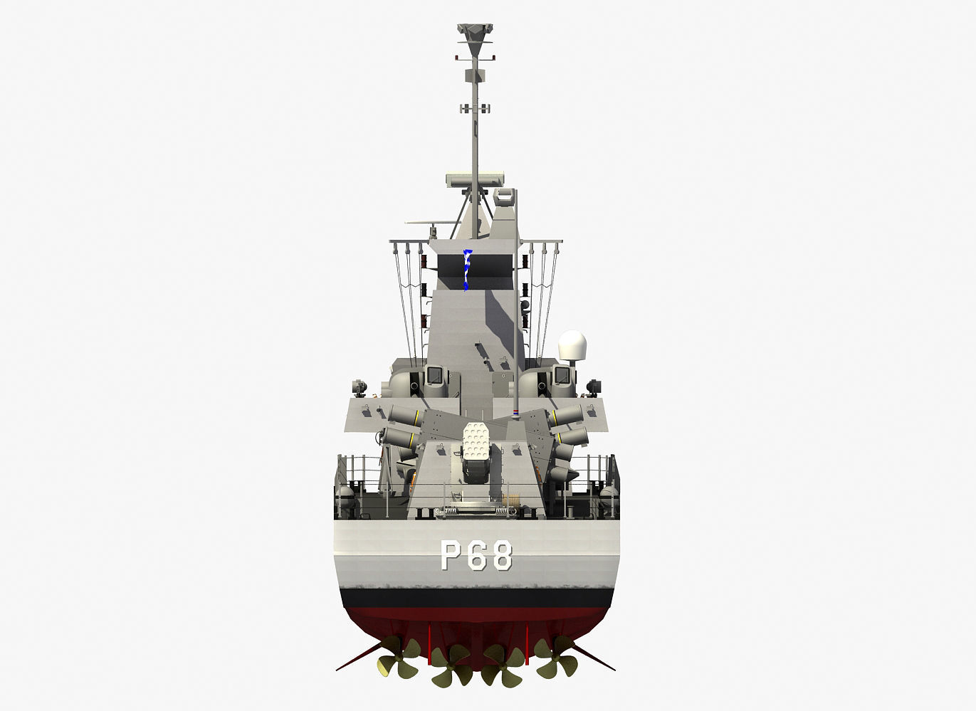 SUPERVITA ROUSSEN CLASS FAST ATTACK CRAFT HS DANIOLOS 3D model_14