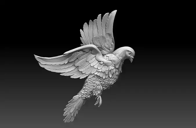 dove pigeon 3D print model