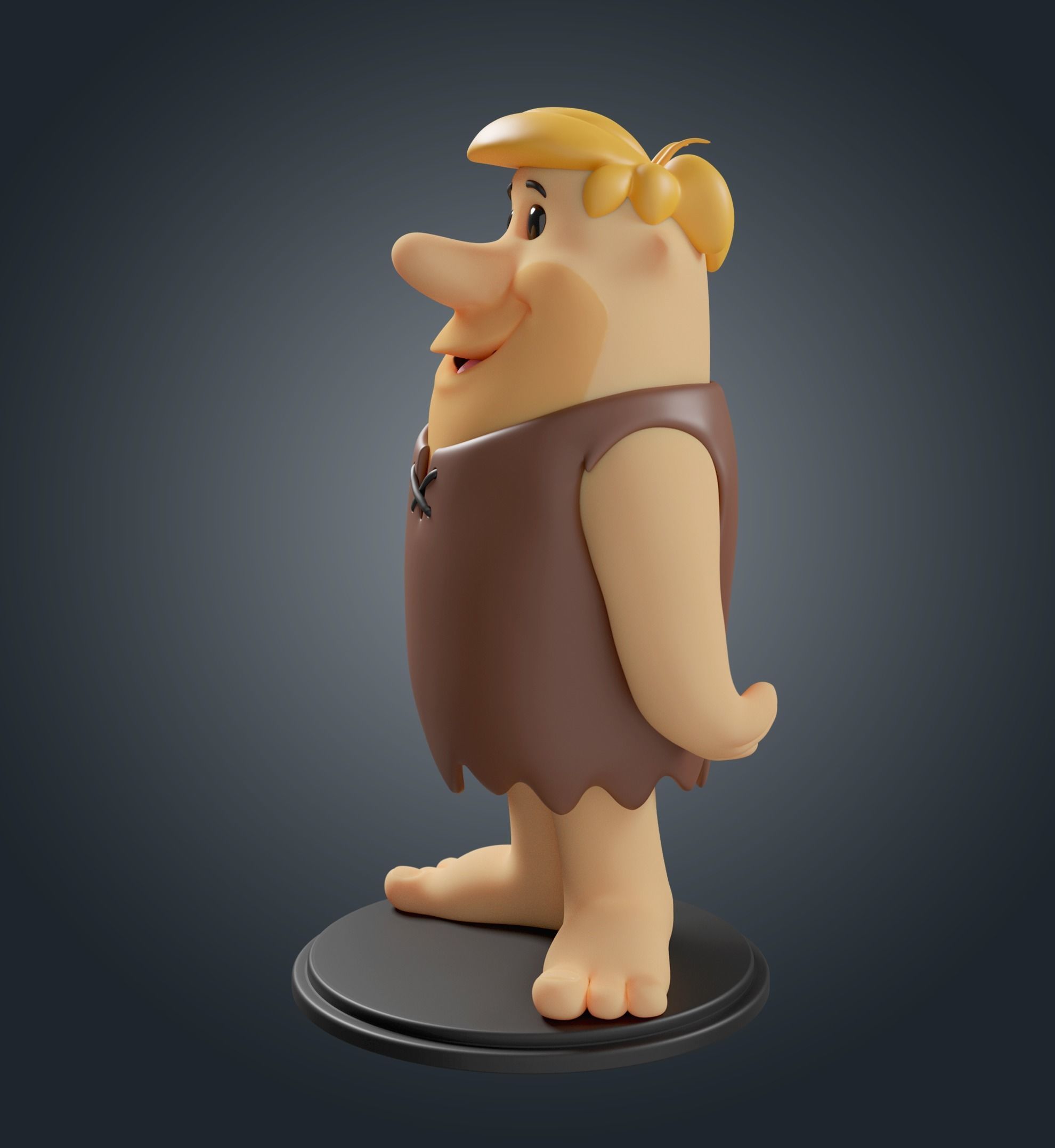Barney Rubble 3D print model_5