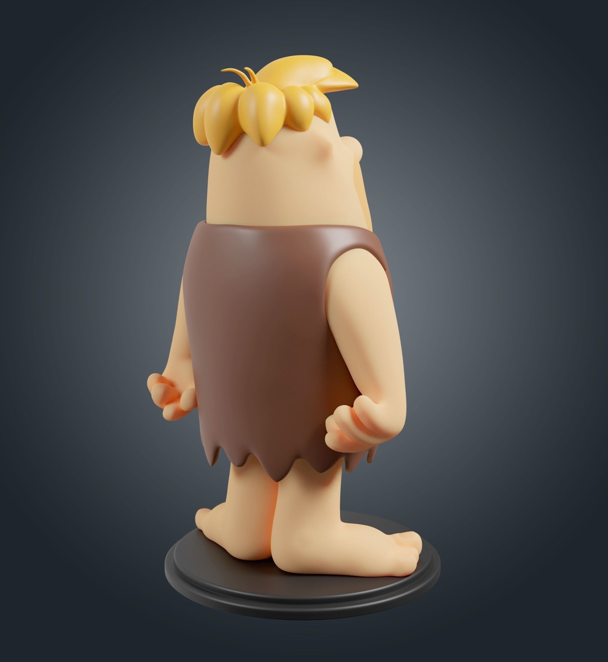 Barney Rubble 3D print model_3