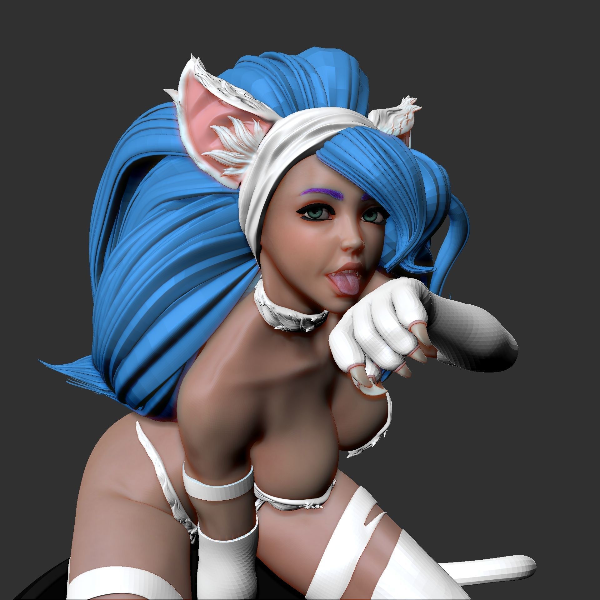Felicia Darkstalkers 3D print model_3