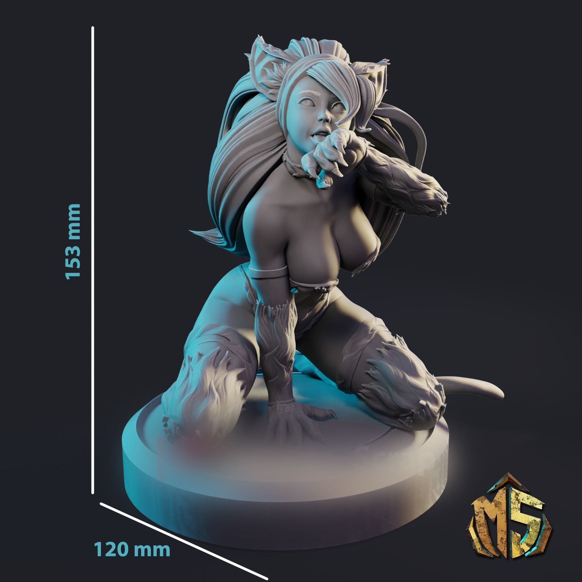 Felicia Darkstalkers 3D print model_5