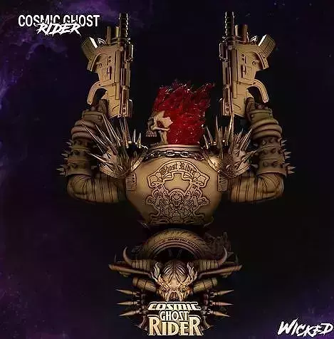 Wicked Marvel Cosmic Ghost Rider Bust STLs