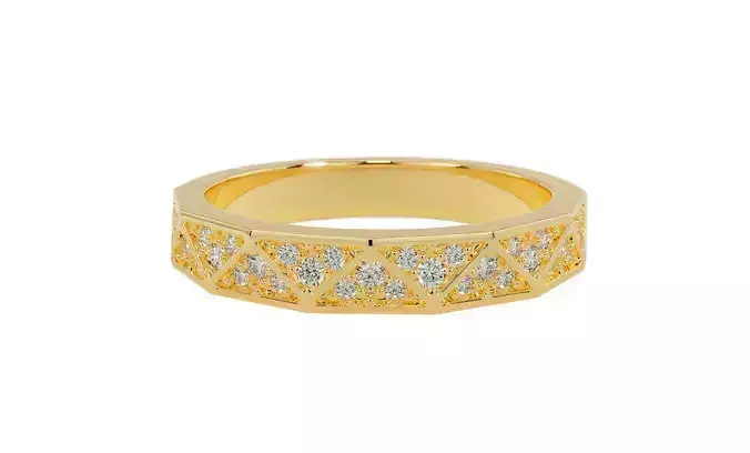gold wedding ring 3D print model
