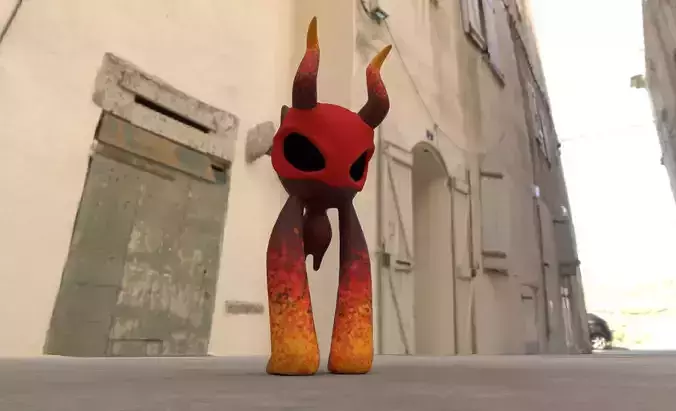 Fire character 3D model