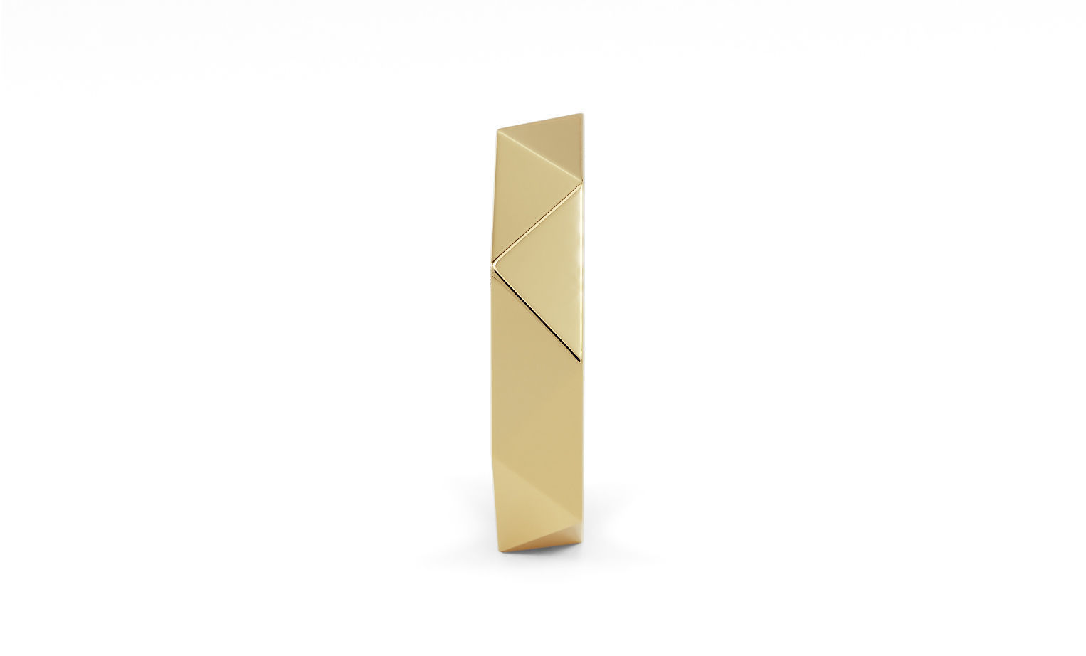 geometry gold wedding ring 3D print model_5