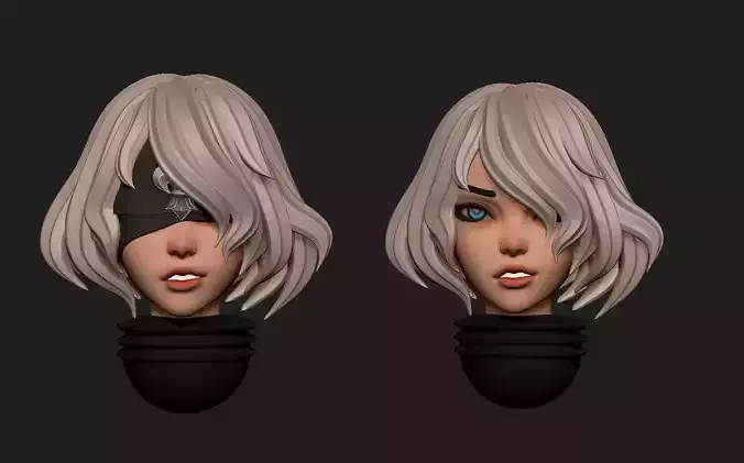 Space nuns anime heads