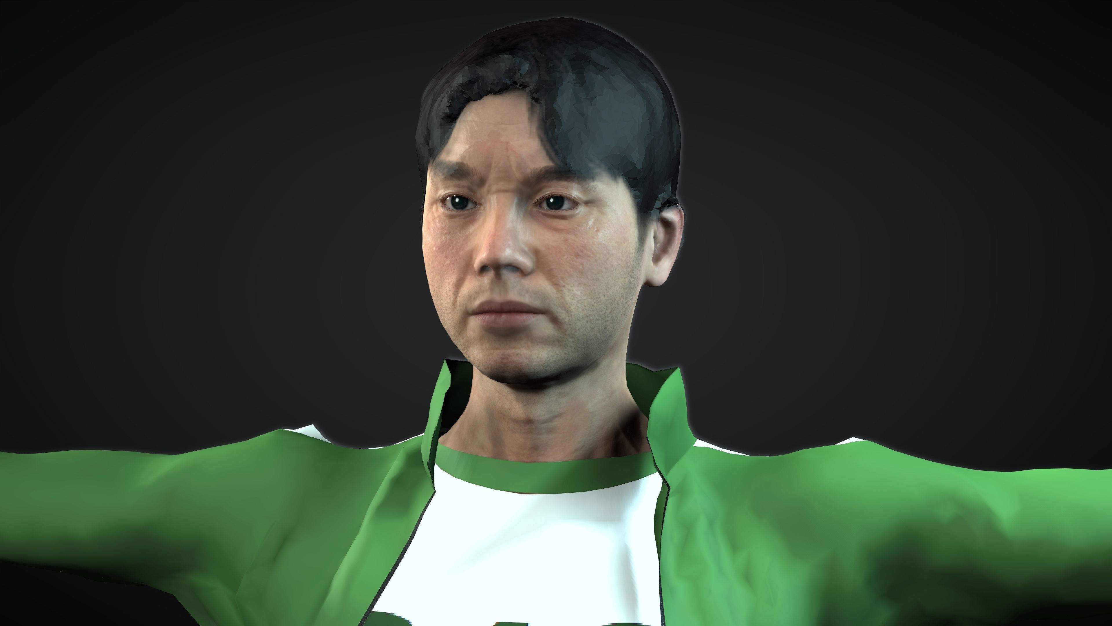 Squid Game Cho Sang Woo Low-poly 3D model_6