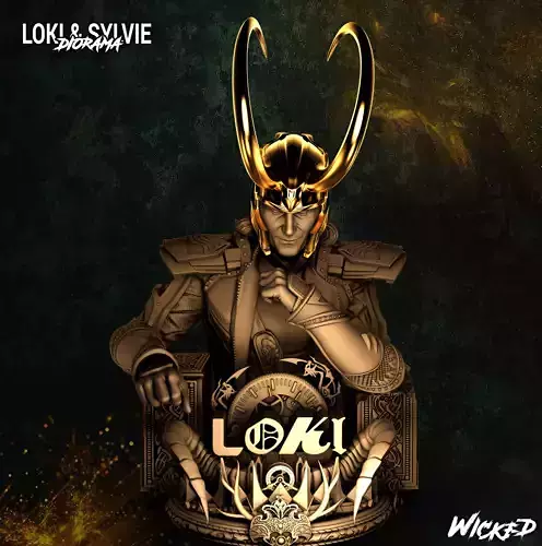 Wicked Marvel Loki Bust STLs Free 3D print model